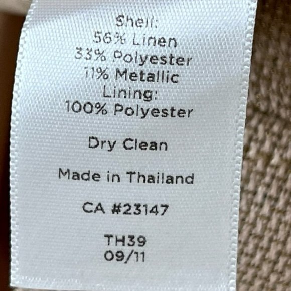 Talbots Bronze Metallic V-Neck Sleeveless Sheath - 12 - Picture 9 of 10